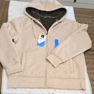 NWT Members Mark Sherpa Lined Hoodie
